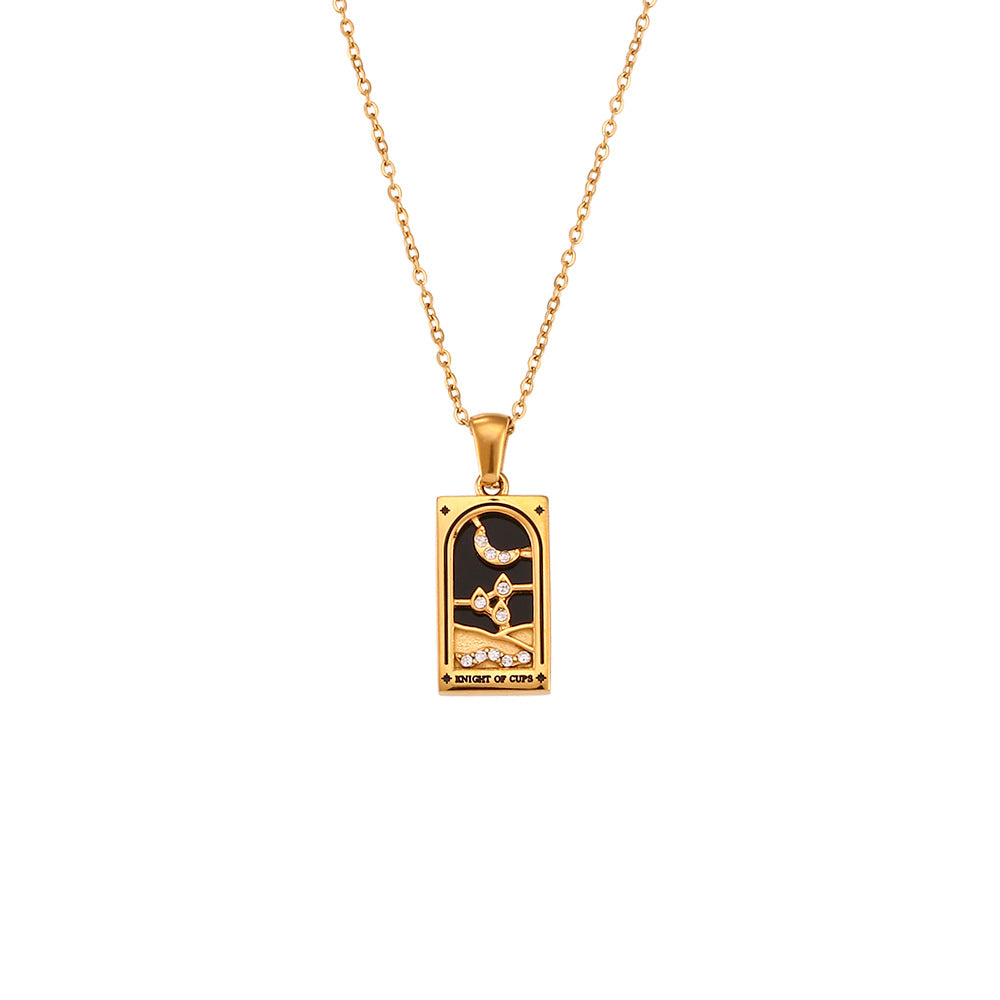 Colorful Tarot Cards Symbolic Necklaces