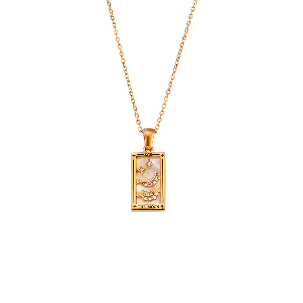 Colorful Tarot Cards Symbolic Necklaces