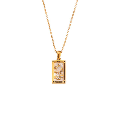 Colorful Tarot Cards Symbolic Necklaces