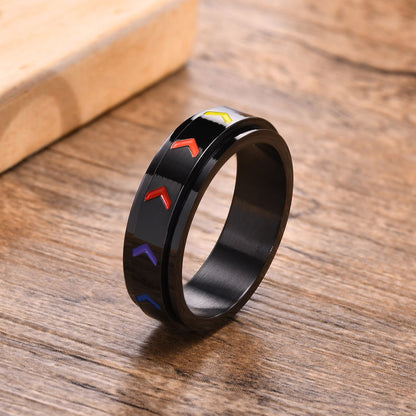 Spinner Rainbow Pride Ring