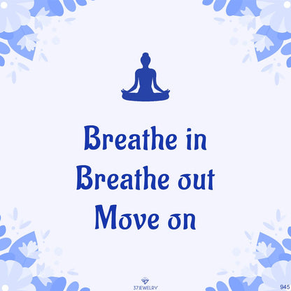BREATHE IN BREATHE OUT MOVE ON CRYSTAL NECKLACE