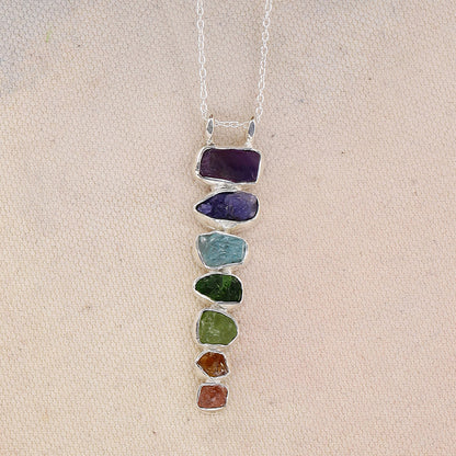 BREATHE IN BREATHE OUT MOVE ON CRYSTAL NECKLACE