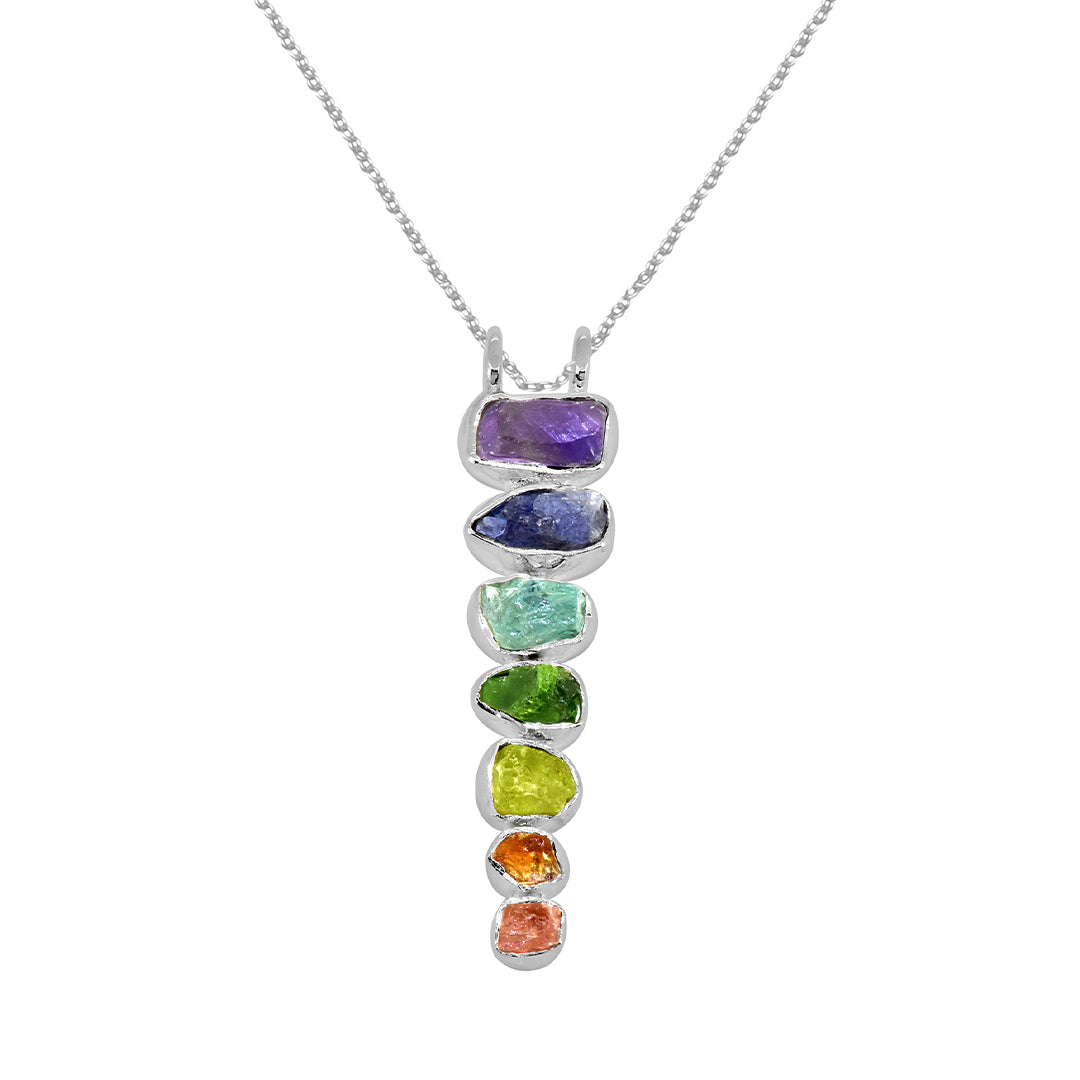 BREATHE IN BREATHE OUT MOVE ON CRYSTAL NECKLACE