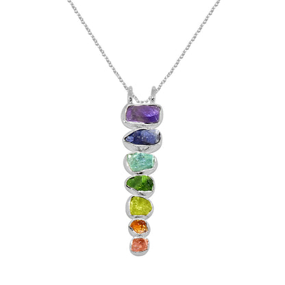 BREATHE IN BREATHE OUT MOVE ON CRYSTAL NECKLACE
