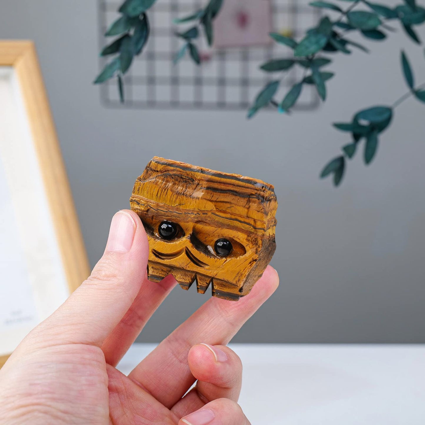 Natural Healing Gemstone Raw Crystal Stone Hedgehog Carving Crafts Decoration