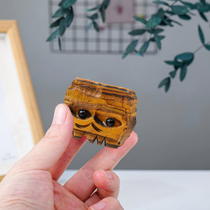 Natural Healing Gemstone Raw Crystal Stone Hedgehog Carving Crafts Decoration