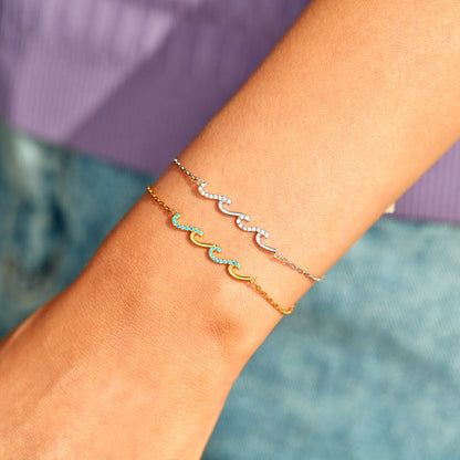 I'D BE SO LOST WITHOUT YOU TRIPLE WAVE FRIENDSHIP MATCHING BRACELET