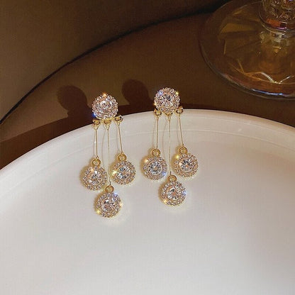 🌟Crystal string earrings