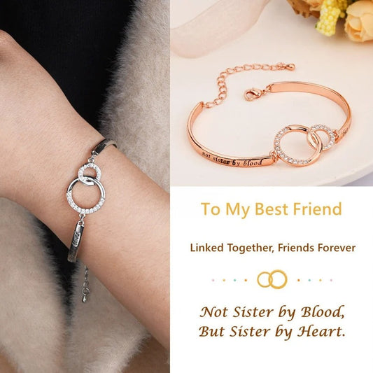 To My Best Friend Linked Together Interlocking Bracelet