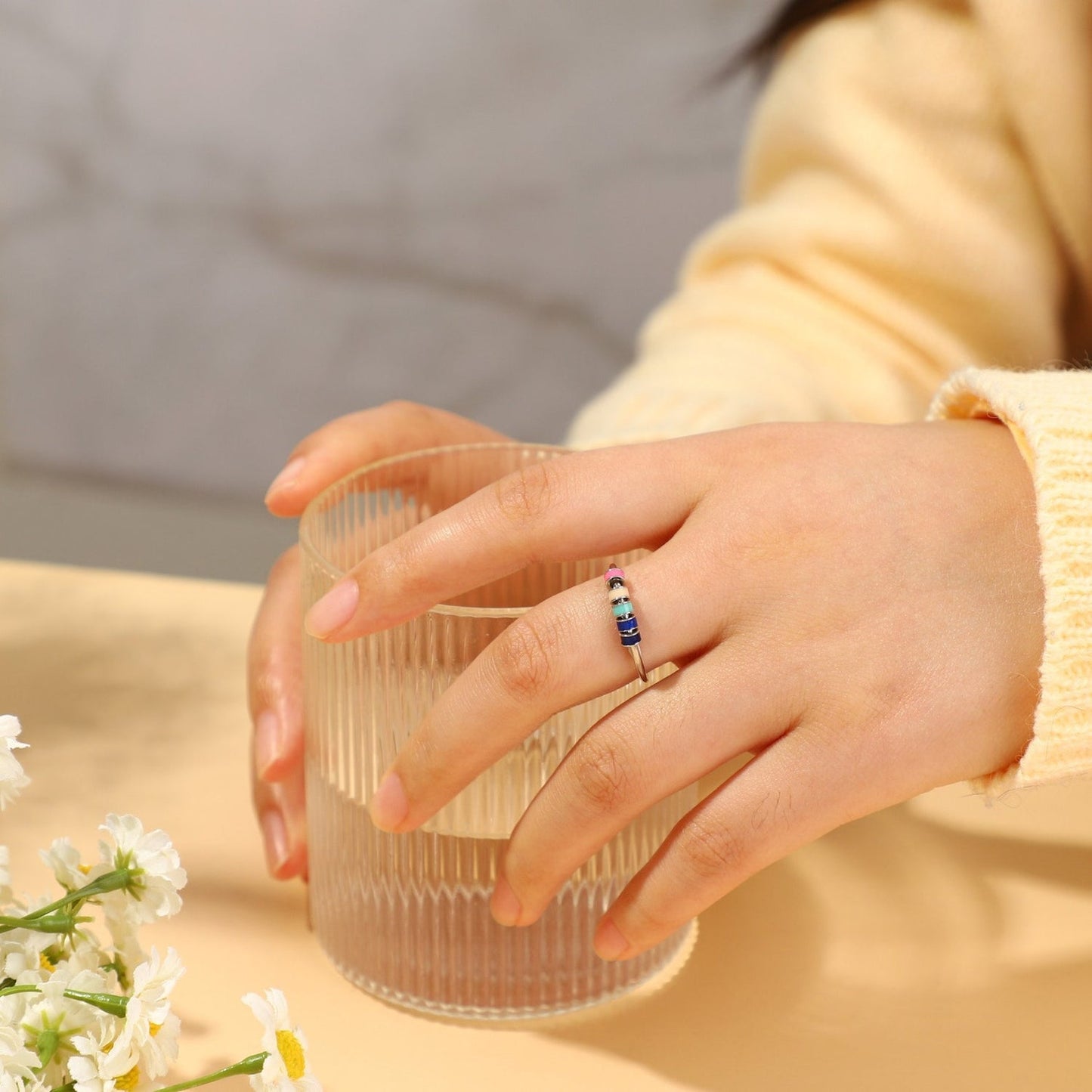 To My Daughter - Beaded Fidget Ring