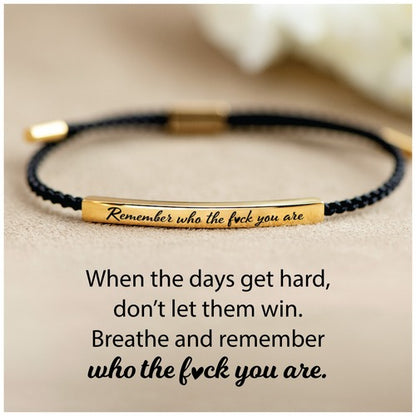 Remember Who The Fuck You're Tube Bracelet