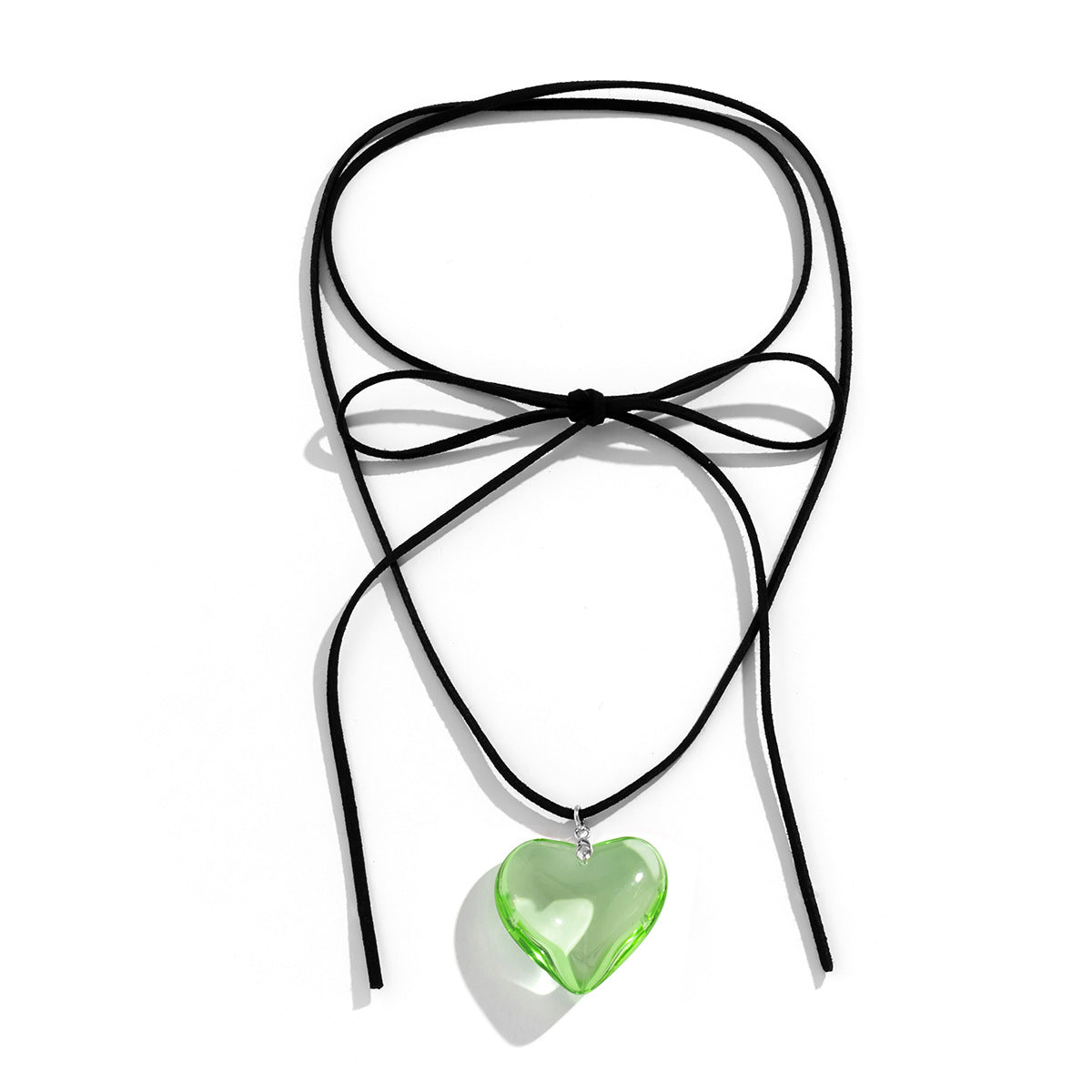 Sweet And Cool 3D Heart Pendant Choker💛