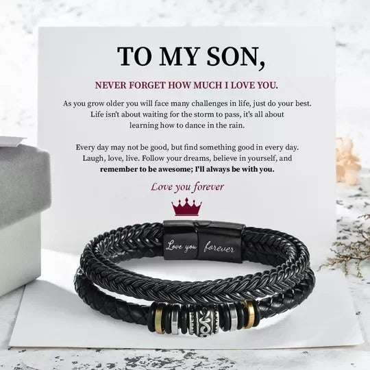 🌊Summer Hot Sale✨To My Son Love You Forever Bracelet
