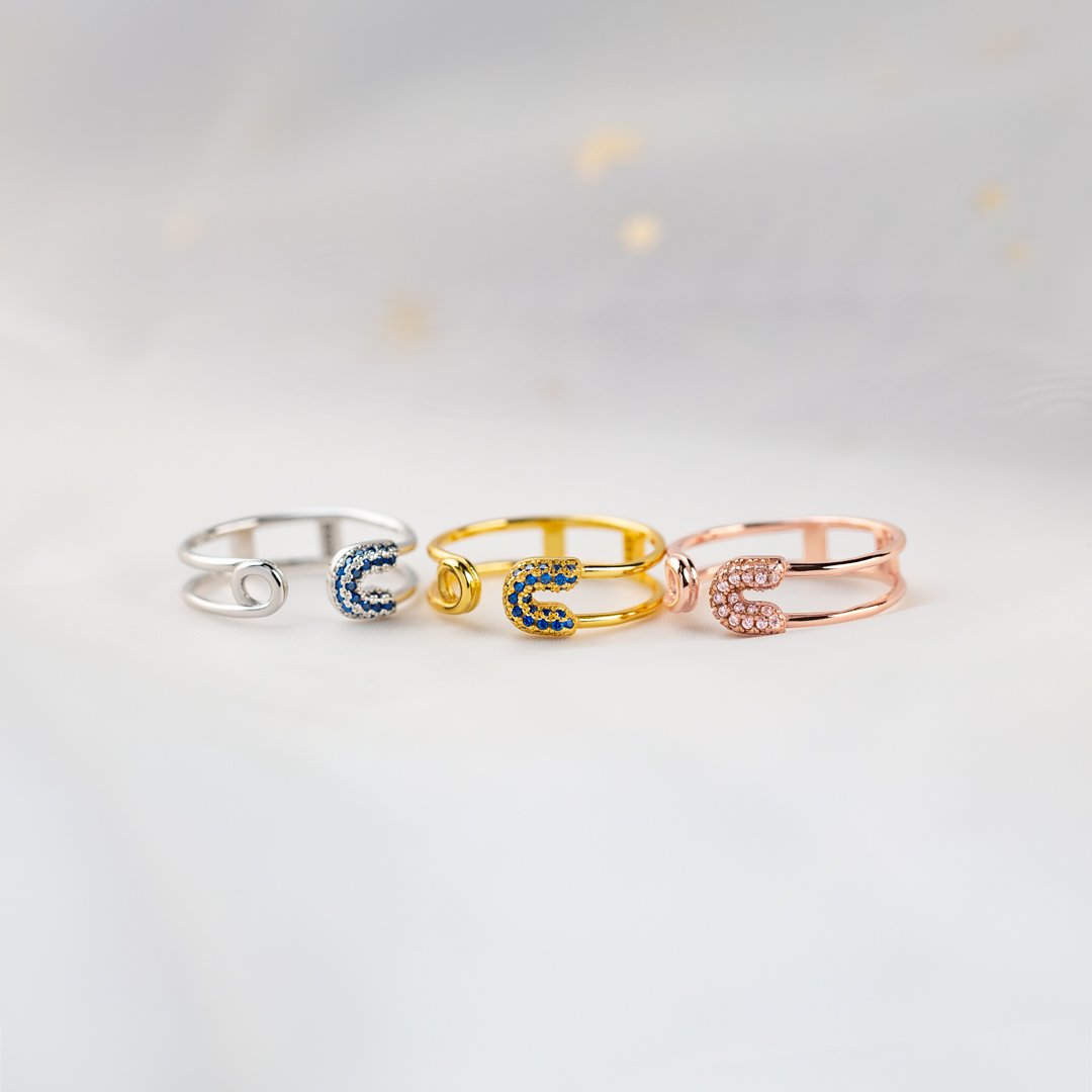 Drive Safe, Mom Safety Pin Ring