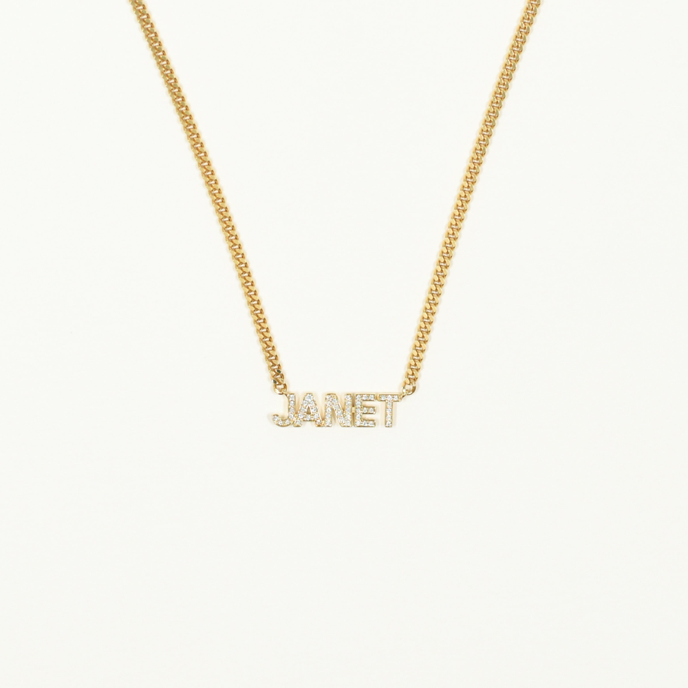 Custom Name Necklace With Cuban Chain