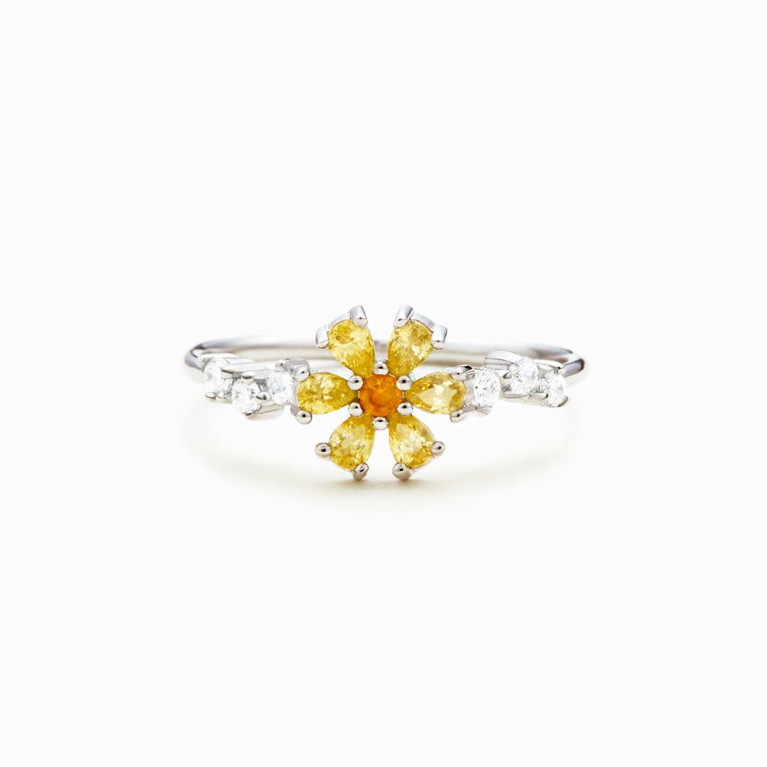 For Sisters Gem Flower Ring
