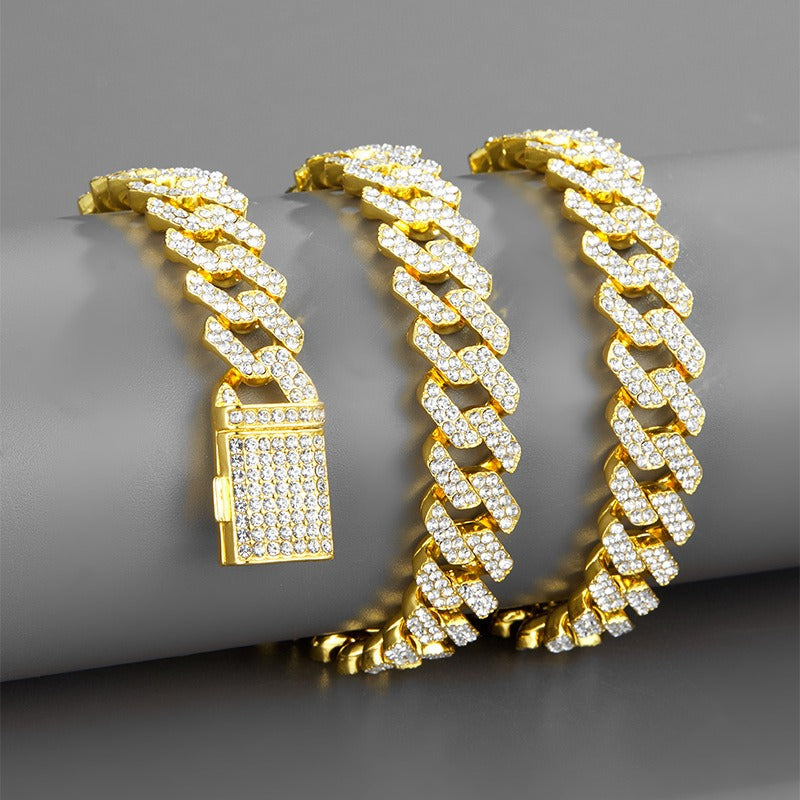 Iced Out Bling CZ Cubic Zirconia Tongue Necklace