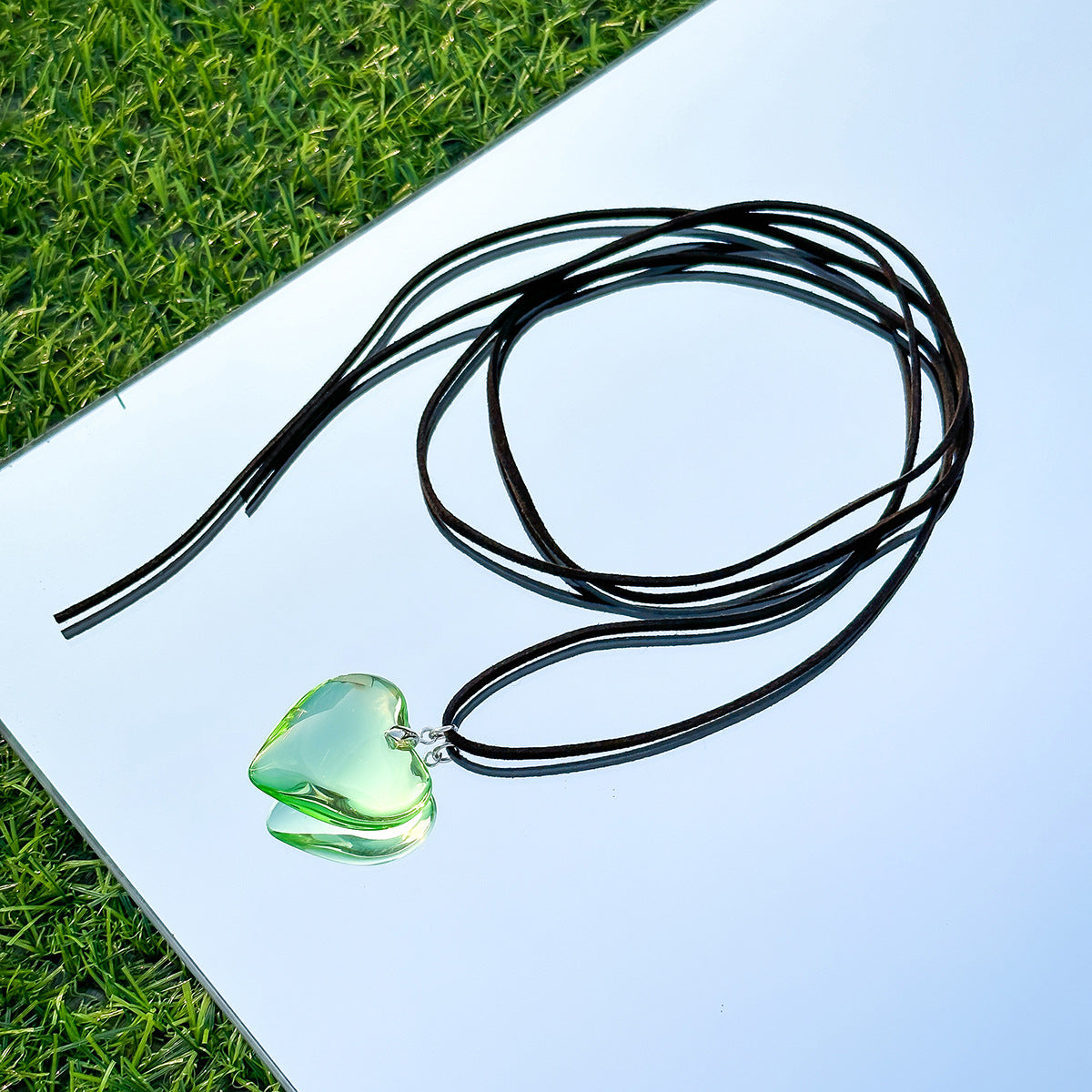Sweet And Cool 3D Heart Pendant Choker💛