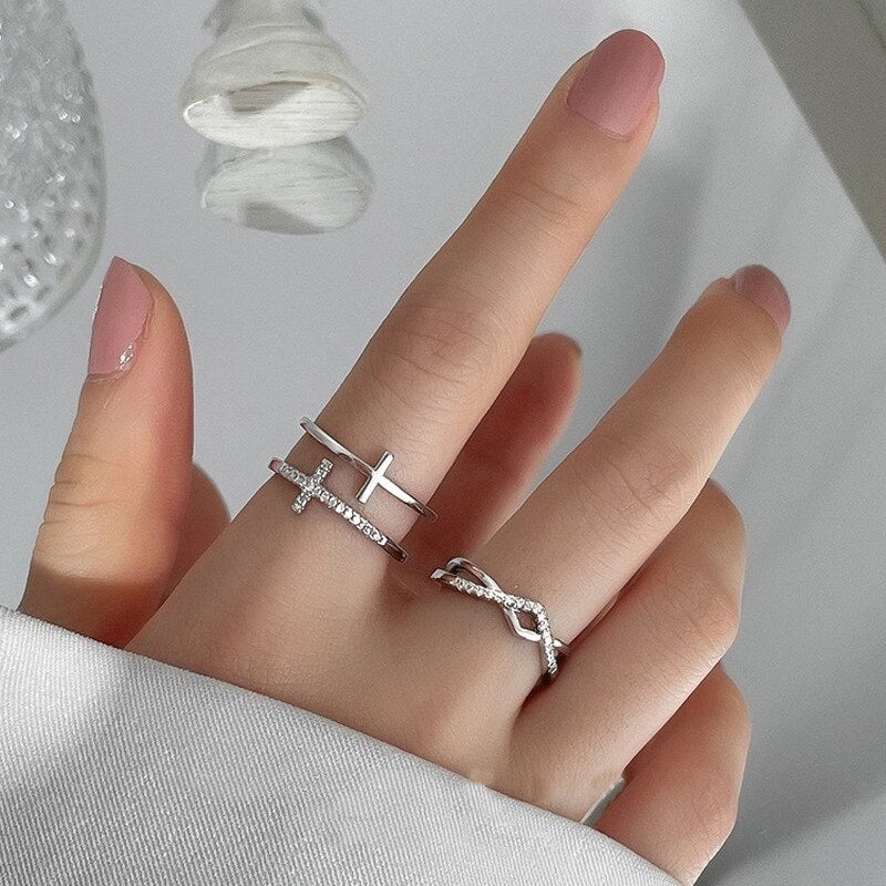 To My Daughter Pray Through It Double Cross Ring