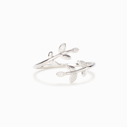Grow Through What You Go Through Leaf Rings S925