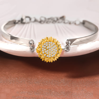 For Granddaughter - Sunflower Three-section Bracelet