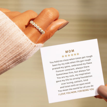 Thank You Mom Daisy Ring