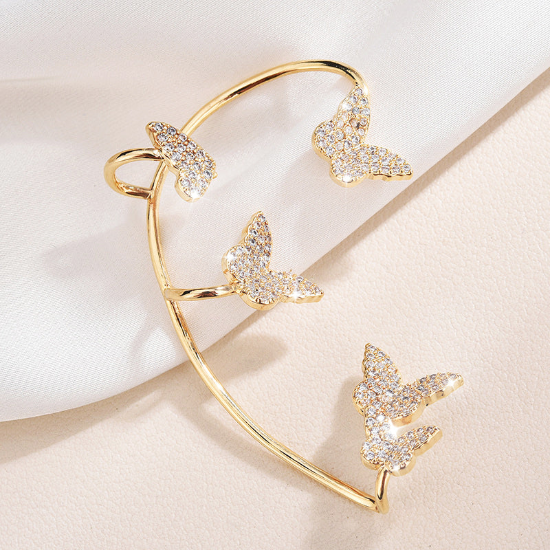 🦋Shiny Zircon Butterfly Ear Clips🦋