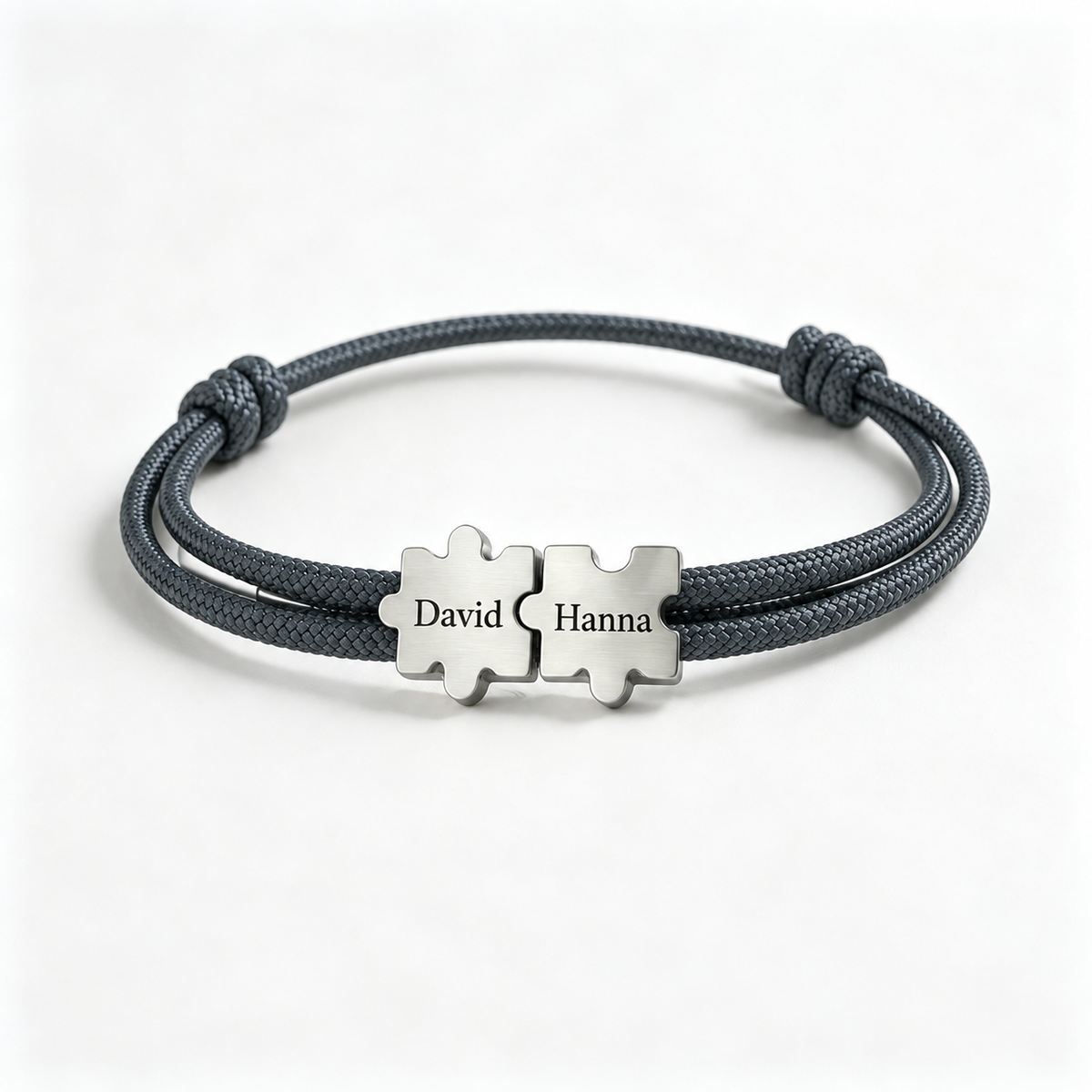 To My Man- Couple Puzzle Custom Name Bracelet