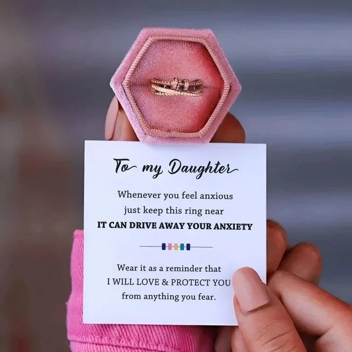 For Daughter- Drive Away Your Anxiety Fidget Rings💕