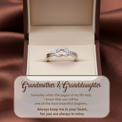 To My Granddaughter - Keep Me In Your Heart Infinity S925 Ring