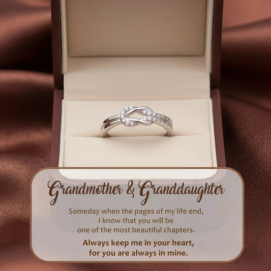 To My Granddaughter - Keep Me In Your Heart Infinity S925 Ring
