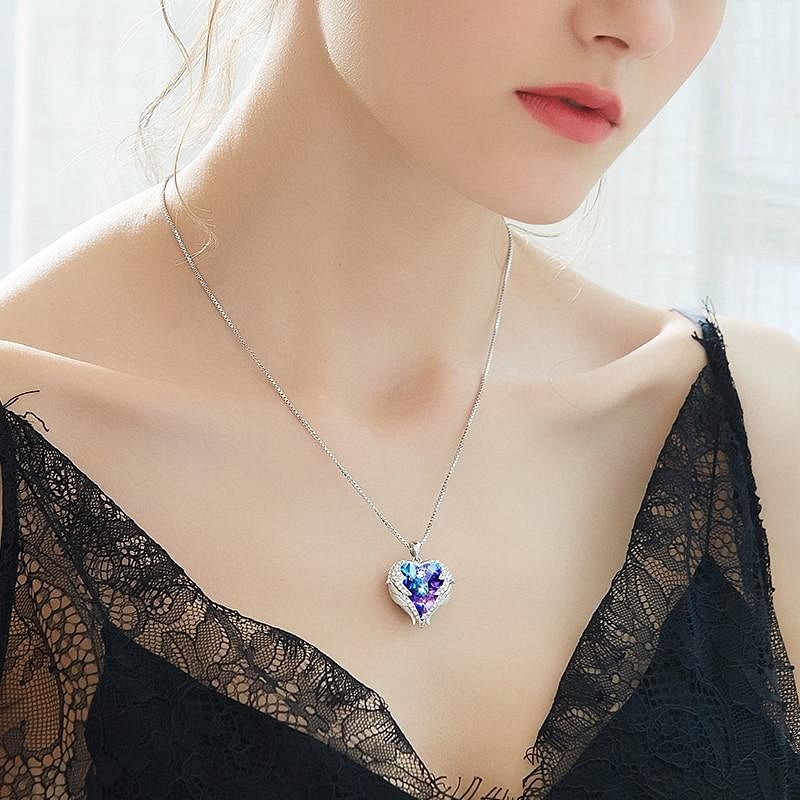 "Guardian" - Colorful Ocean Heart Pendant