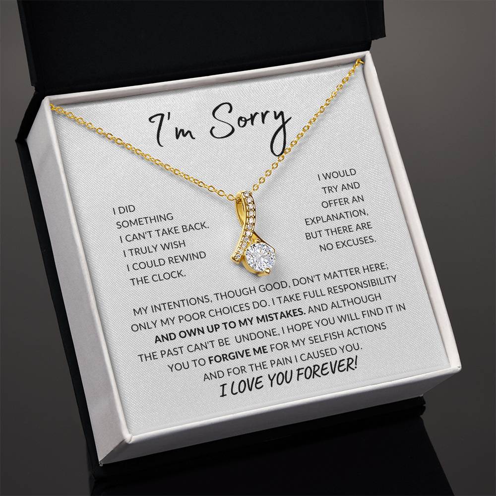 Apology Gift For Her - I Take Full Responsibility - Alluring Beauty Necklace