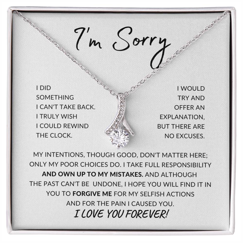 Apology Gift For Her - I Take Full Responsibility - Alluring Beauty Necklace
