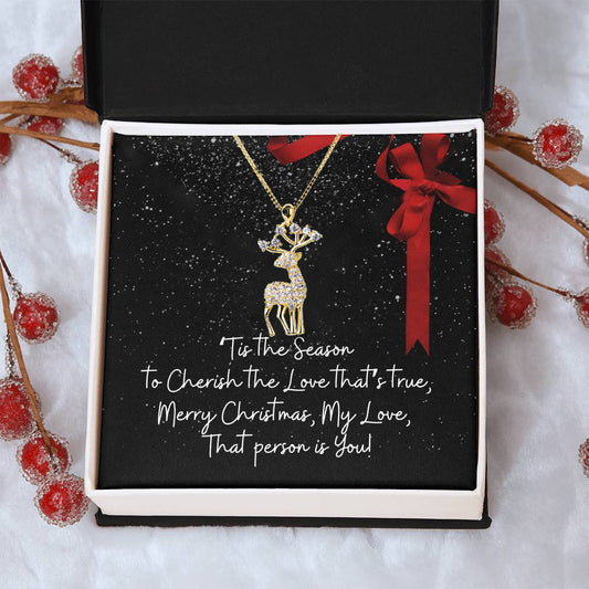 BLACK FRIDAY SALE 60% OFF✨S925 Reindeer Pendant Necklace