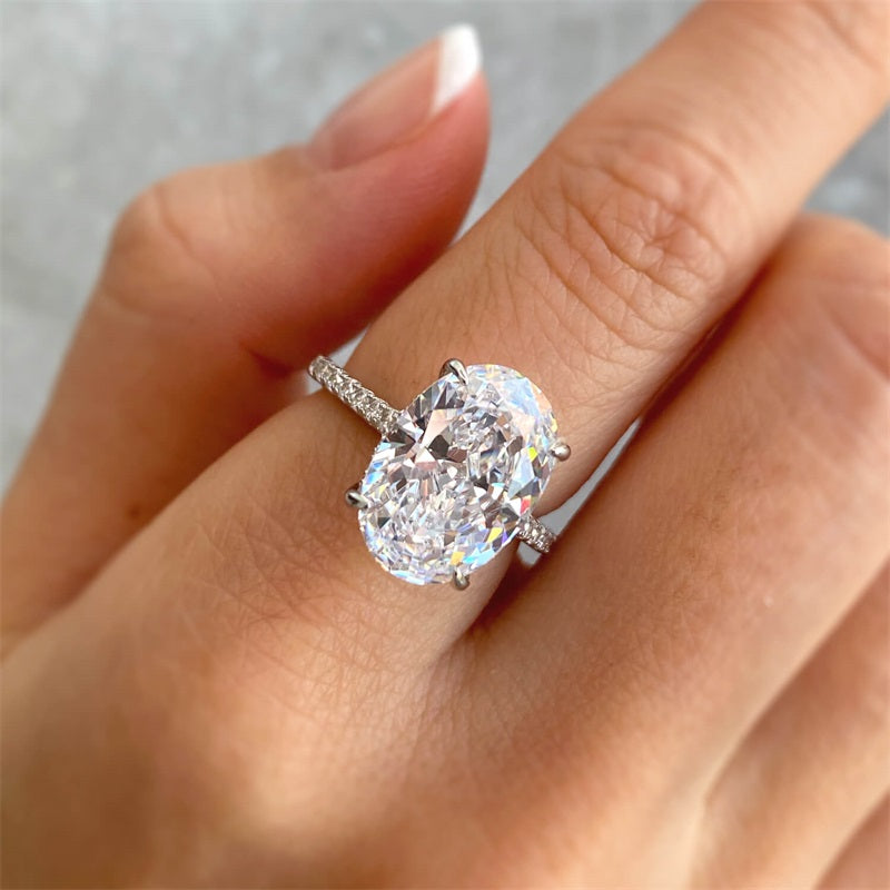 The Ring of Your Dreams - Oval Solitaire Moissanite Ring