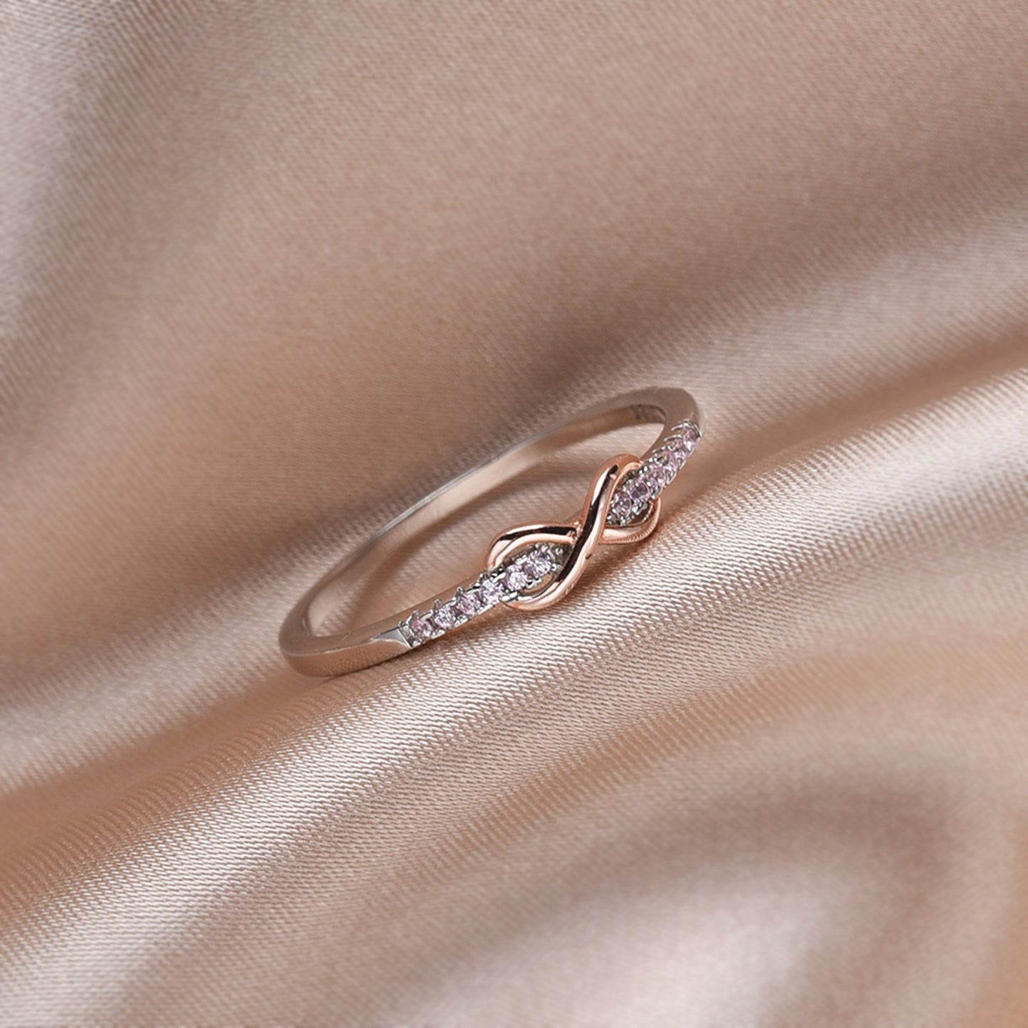To My Daughter Infinite Love Ring- S925 Silver Diamond Ring