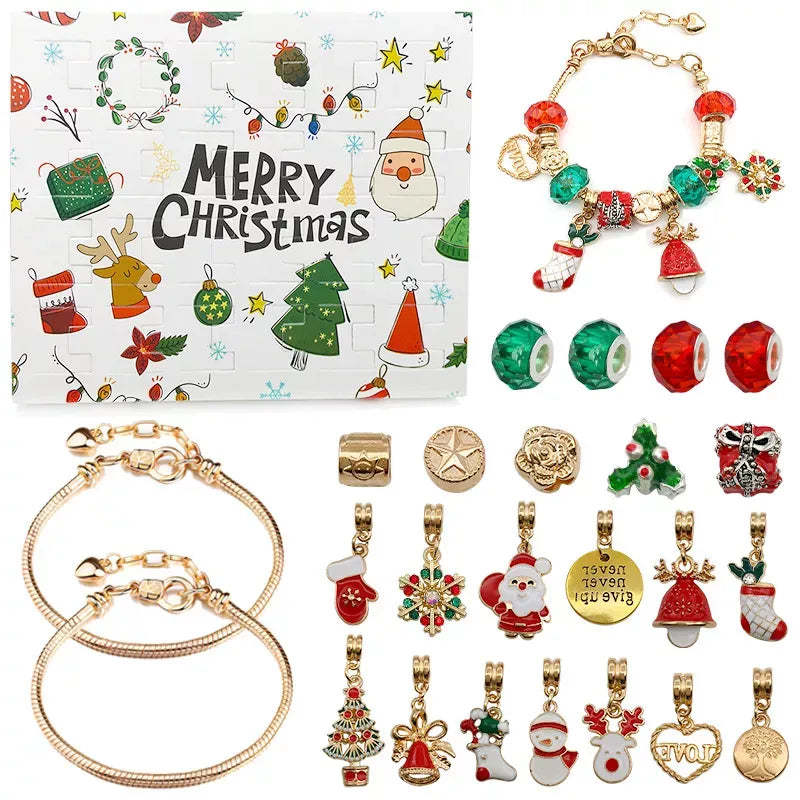 🎄DIY CHRISTMAS ADVENT CALENDAR BRACELETS SET