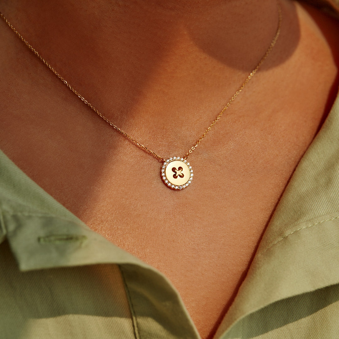 You Are Cute As A Button Necklace