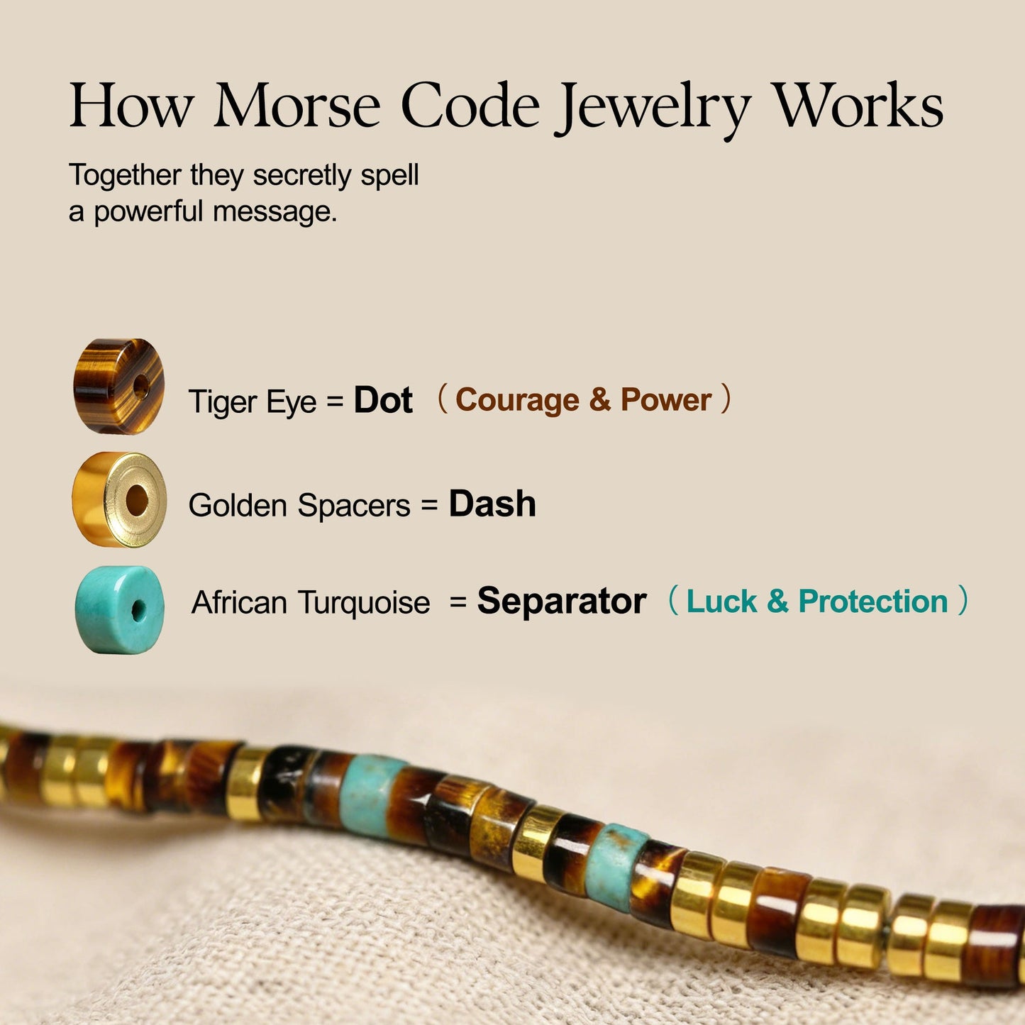'Best Bitches Forever' Morse code Motivational Bracelet