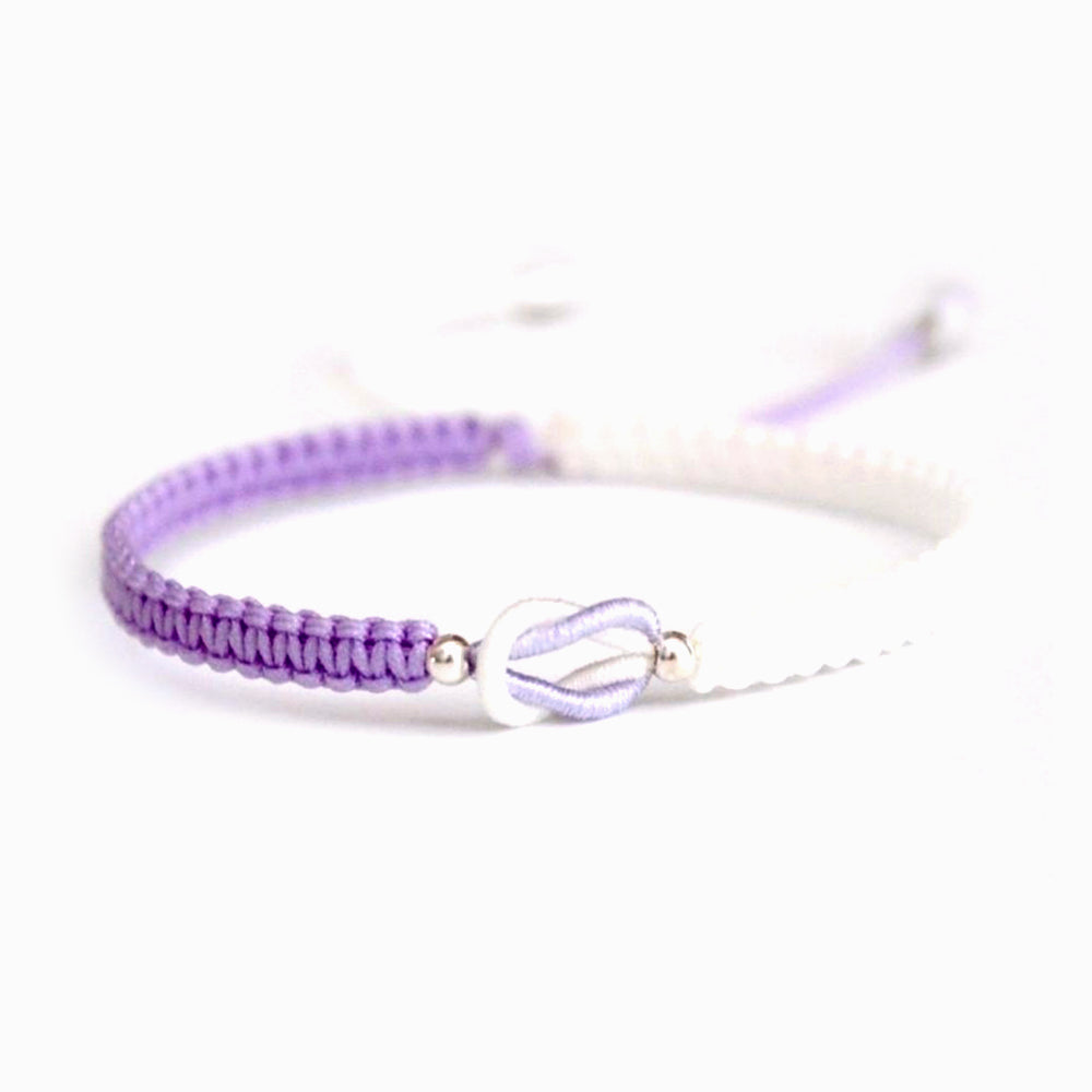 To My Granddaughter "Forever Linked Together" Handmade Braided Bracelet
