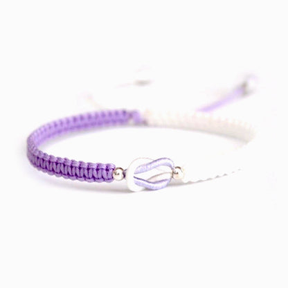 To My Granddaughter "Forever Linked Together" Handmade Braided Bracelet