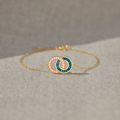 For Friends Unbreakable Bond Linking Circles Bracelet