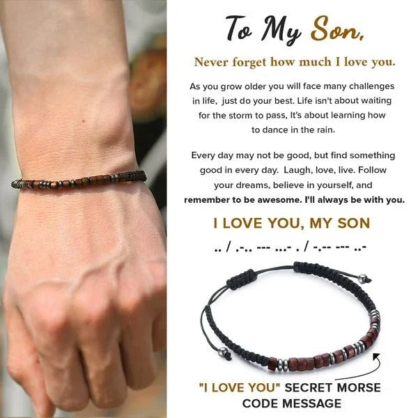 🌊Summer Hot Sale✨To My Son Love You Forever Bracelet