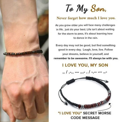 🌊Summer Hot Sale✨To My Son Love You Forever Bracelet
