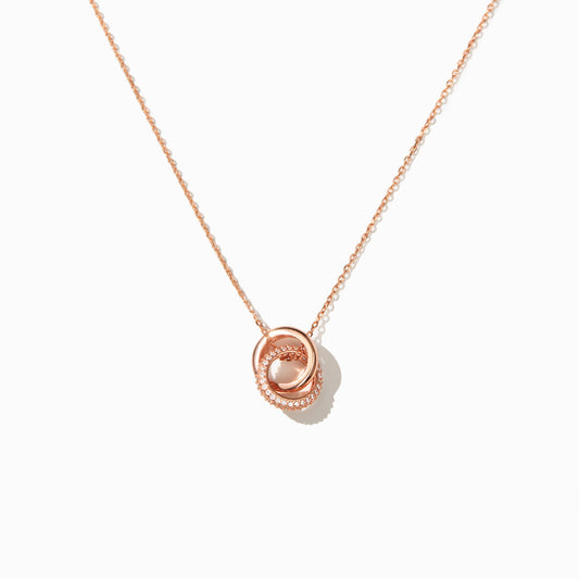 925 Sterling Silver Mother & Daughter Bond That Links Us Together Interlocking Necklace