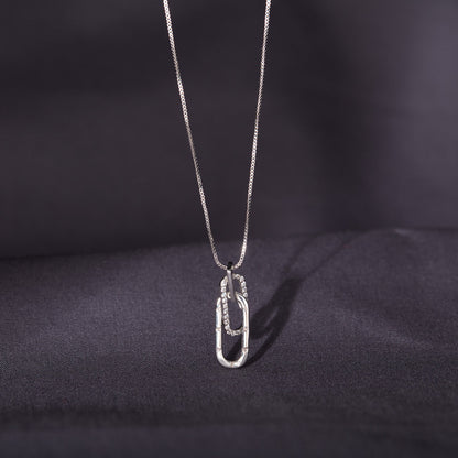Linked Together Rectangle Interlocking Necklace