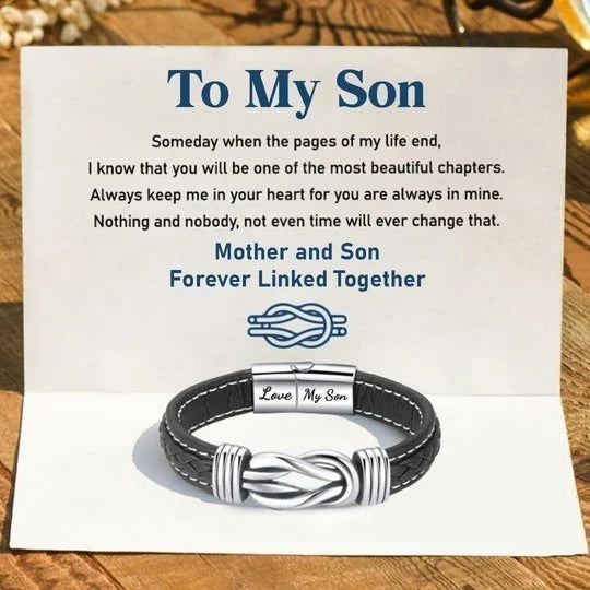 🌊Summer Hot Sale✨To My Son Love You Forever Bracelet