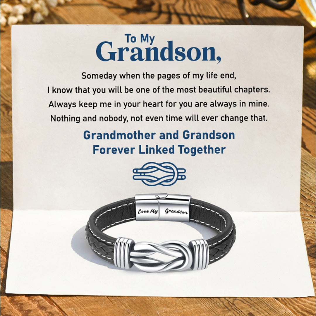 To My Man, I Love You Forever and Always Linked Bracelet