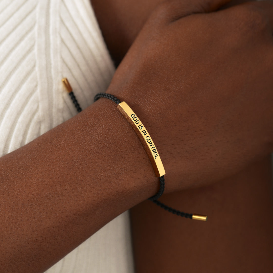 God Is In Control Tube Bracelet